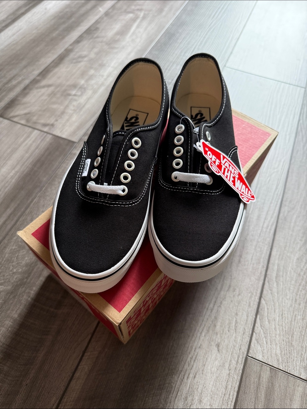 Vans Black Classic Slip-On Style Canvas Sneakers